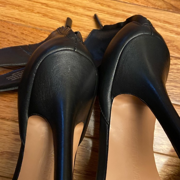 Saks Fifth Avenue black 4” heel ankle strap - Picture 7 of 13